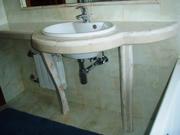 Столешница мраморная,  столик в ванную из мрамора —  3 500 грн.