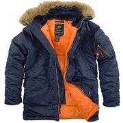 Очень теплая,  красивая куртка-парка от alpha industries slim fit n3b